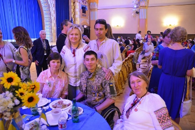 Celebrating the 26th anniversary of Ukrainian Independence.  Festive concert and dinner in Ukrainian Cultural Center.