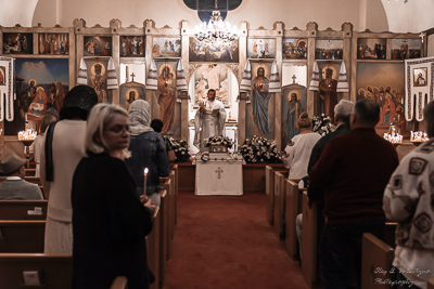 Хресний хід, Літургія і освячення великодних кошиків