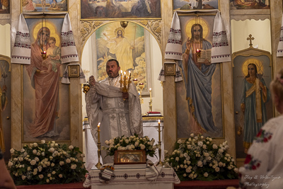 Хресний хід, Літургія і освячення великодних кошиків