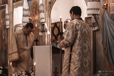 Хресний хід, Літургія і освячення великодних кошиків