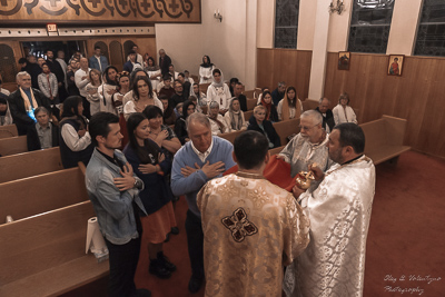 Хресний хід, Літургія і освячення великодних кошиків