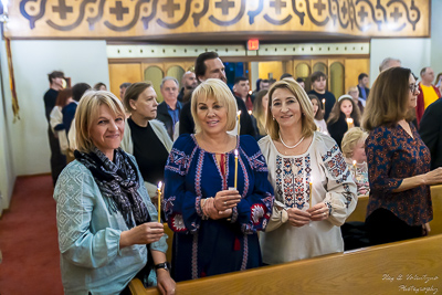 Easter Worship. Paschal procession. Led by His Eminence Archbishop Daniel Zelinsky.
