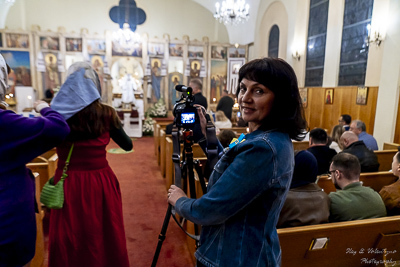 Easter Worship. Paschal procession. Led by His Eminence Archbishop Daniel Zelinsky.
