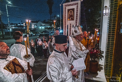 Easter Worship. Paschal procession. Led by His Eminence Archbishop Daniel Zelinsky.