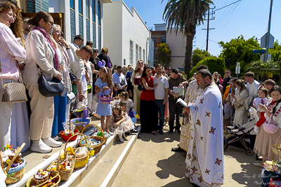 The Bright Resurrection of Christ. Blessing of Baskets.