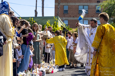 The Bright Resurrection of Christ. Blessing of Baskets.
