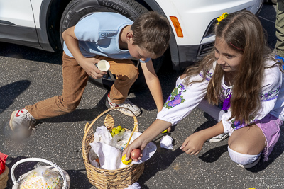 The Bright Resurrection of Christ. Blessing of Baskets.
