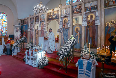 The Bright Resurrection of Christ. † Divine Liturgy. Parish Easter Breakfast. Collective coloring of pysanka.