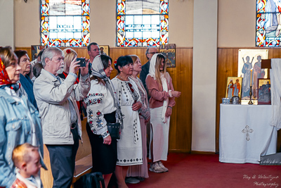 The Bright Resurrection of Christ. † Divine Liturgy. Parish Easter Breakfast. Collective coloring of pysanka.