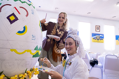 The Bright Resurrection of Christ. † Divine Liturgy. Parish Easter Breakfast. Collective coloring of pysanka.