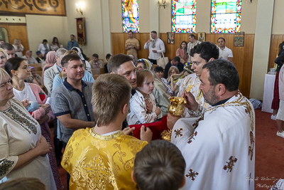 The Bright Resurrection of Christ. † Divine Liturgy. Parish Easter Breakfast. Collective coloring of pysanka.