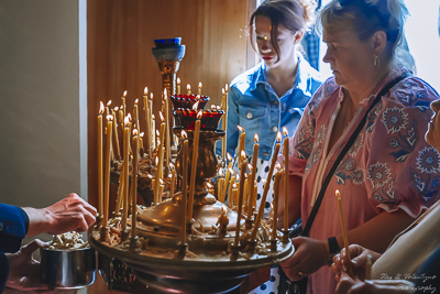 The Bright Resurrection of Christ. † Divine Liturgy. Parish Easter Breakfast. Collective coloring of pysanka.