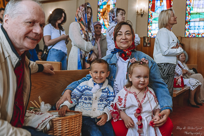 The Bright Resurrection of Christ. † Divine Liturgy. Parish Easter Breakfast. Collective coloring of pysanka.