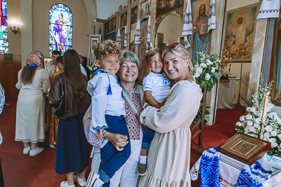 The Bright Resurrection of Christ. † Divine Liturgy. Parish Easter Breakfast. Collective coloring of pysanka.