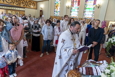 The Bright Resurrection of Christ. † Divine Liturgy. Parish Easter Breakfast. Collective coloring of pysanka.