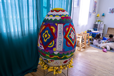 The Bright Resurrection of Christ. † Divine Liturgy. Parish Easter Breakfast. Collective coloring of pysanka.