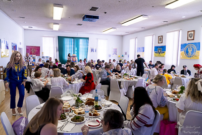 The Bright Resurrection of Christ. † Divine Liturgy. Parish Easter Breakfast. Collective coloring of pysanka.