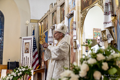 Paschal Matins and Blessing Baskets with His Eminence Archbishop Daniel Zelinsky.