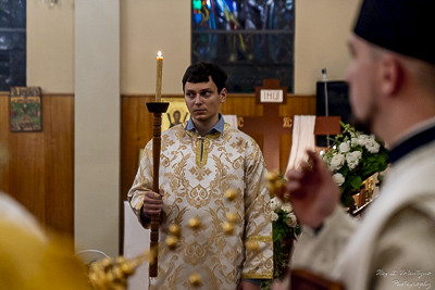 Paschal Matins and Blessing Baskets with His Eminence Archbishop Daniel Zelinsky.
