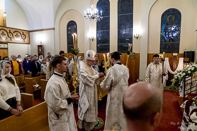 Paschal Matins and Blessing Baskets with His Eminence Archbishop Daniel Zelinsky.