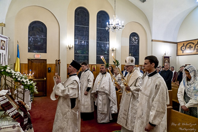 Paschal Matins and Blessing Baskets with His Eminence Archbishop Daniel Zelinsky.