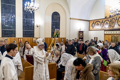 Paschal Matins and Blessing Baskets with His Eminence Archbishop Daniel Zelinsky.