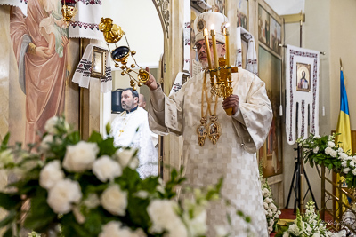 Paschal Matins and Blessing Baskets with His Eminence Archbishop Daniel Zelinsky.