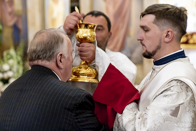 Paschal Matins and Blessing Baskets with His Eminence Archbishop Daniel Zelinsky.