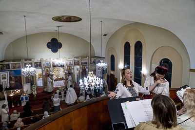 Paschal Matins and Blessing Baskets with His Eminence Archbishop Daniel Zelinsky.