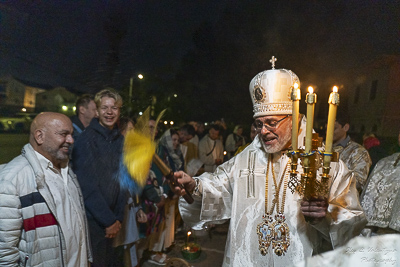Paschal Matins and Blessing Baskets with His Eminence Archbishop Daniel Zelinsky.
