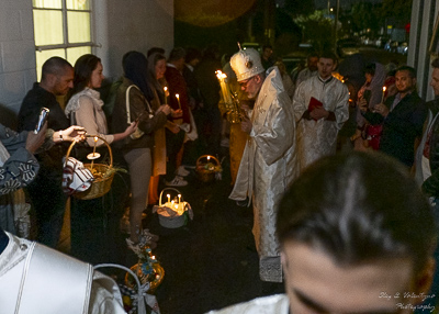 Paschal Matins and Blessing Baskets with His Eminence Archbishop Daniel Zelinsky.