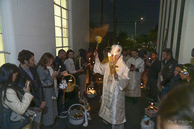 Paschal Matins and Blessing Baskets with His Eminence Archbishop Daniel Zelinsky.