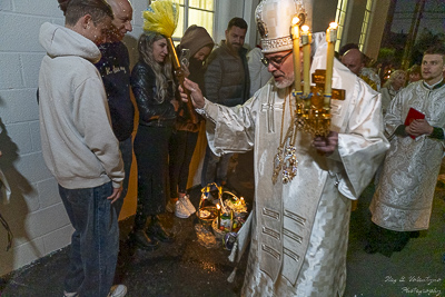 Paschal Matins and Blessing Baskets with His Eminence Archbishop Daniel Zelinsky.