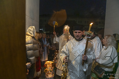 Paschal Matins and Blessing Baskets with His Eminence Archbishop Daniel Zelinsky.