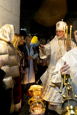 Paschal Matins and Blessing Baskets with His Eminence Archbishop Daniel Zelinsky.