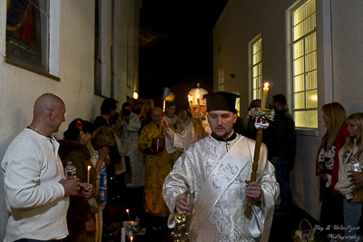 Paschal Matins and Blessing Baskets with His Eminence Archbishop Daniel Zelinsky.