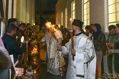 Paschal Matins and Blessing Baskets with His Eminence Archbishop Daniel Zelinsky.