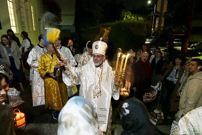 Paschal Matins and Blessing Baskets with His Eminence Archbishop Daniel Zelinsky.