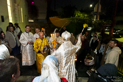Paschal Matins and Blessing Baskets with His Eminence Archbishop Daniel Zelinsky.