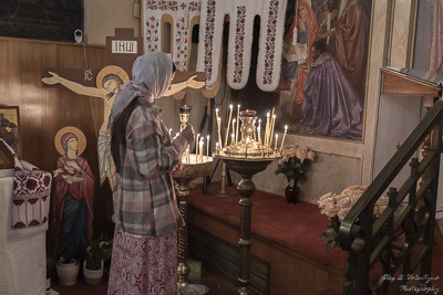 Хресний хід, Літургія і освячення великодних кошиків