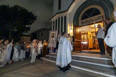 Хресний хід, Літургія і освячення великодних кошиків