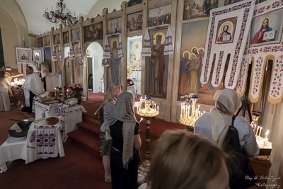 Хресний хід, Літургія і освячення великодних кошиків