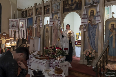 Хресний хід, Літургія і освячення великодних кошиків
