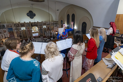 Хресний хід, Літургія і освячення великодних кошиків