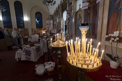 Хресний хід, Літургія і освячення великодних кошиків