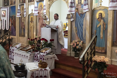 Хресний хід, Літургія і освячення великодних кошиків