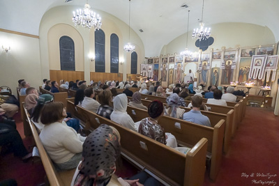 Хресний хід, Літургія і освячення великодних кошиків