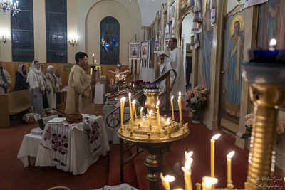 Хресний хід, Літургія і освячення великодних кошиків