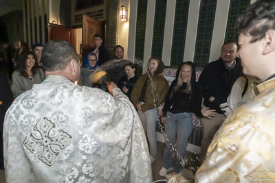 Хресний хід, Літургія і освячення великодних кошиків