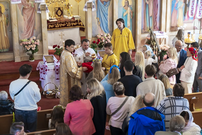 The Bright Resurrection of Christ. Blessing of Baskets.